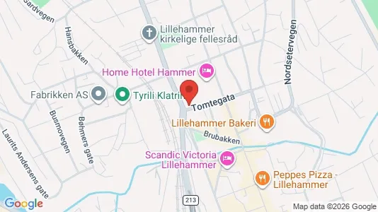 Office spaces for rent i Lillehammer - kort over placeringen