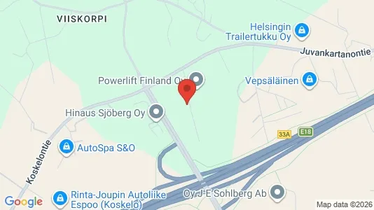 Lager zur Miete i Espoo – Foto von Google Street View