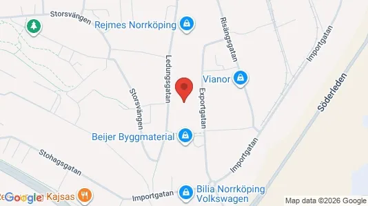 Office spaces for rent i Norrköping - kort over placeringen