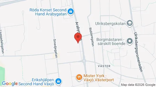 Ladenlokale zur Miete i Växjö – Foto von Google Street View