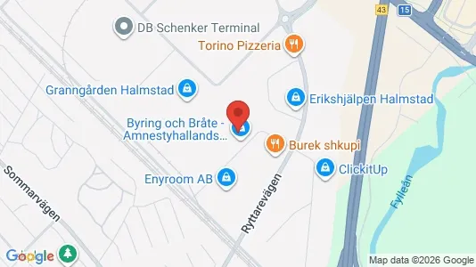 Værkstedslokaler til leje i Halmstad - Foto fra Google Street View