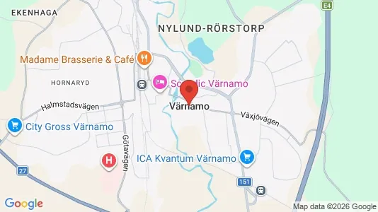 Butikslejemål til leje i Värnamo - Foto fra Google Street View