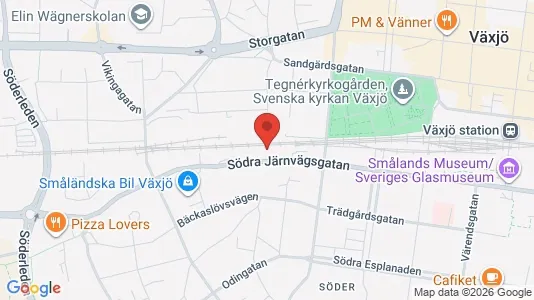 Toimistotilat Vuokrattavana i Växjö - Kuva Google Street Viewstä
