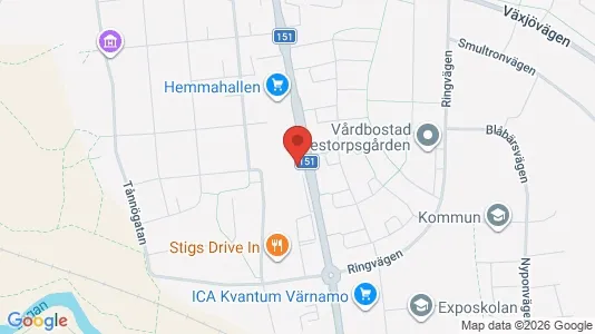 Kontorlokaler til leje i Värnamo - Foto fra Google Street View