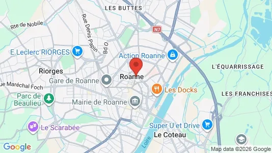 Lokaler til leje i Roanne - Foto fra Google Street View