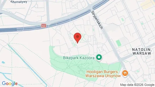 Büros zur Miete i Warschau Ursynów - kort over placeringen