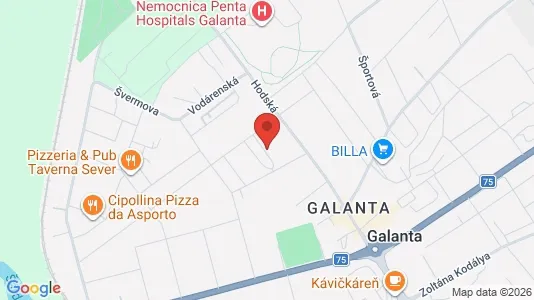 Nieruchomości komercyjne Do wynajęcia i Galanta - kort over placeringen
