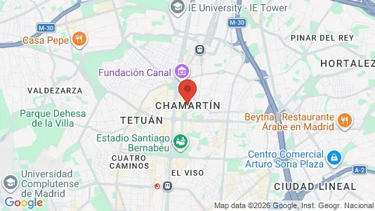 Butikklokaler til leie i Chamartín – Bilde fra Google Street View