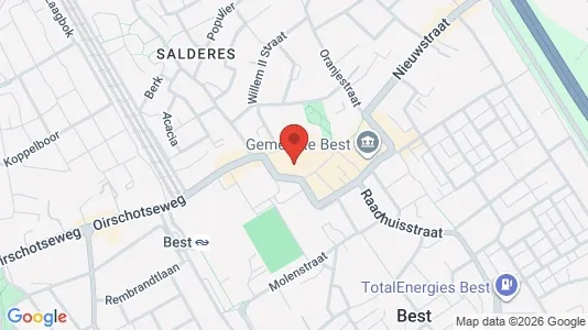 Gewerbeflächen zur Miete i Best - kort over placeringen