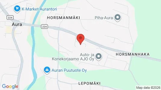 Werkstätte zur Miete i Aura – Foto von Google Street View