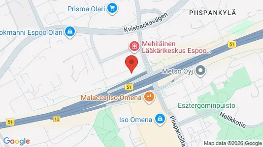 Bedrijfsruimtes te huur i Espoo - kort over placeringen