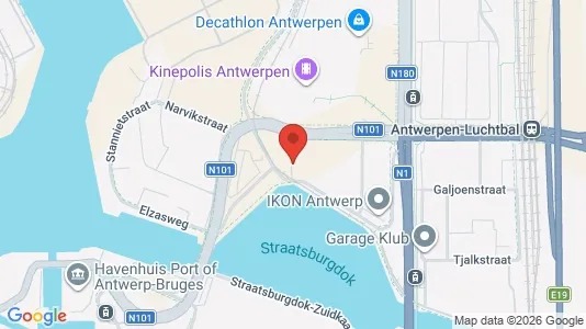 Kontorlokaler til leje i Stad Antwerp - Foto fra Google Street View