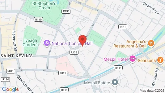 Office spaces for sale i Dublin 2 - kort over placeringen