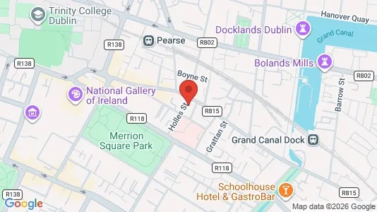 Office spaces for sale i Dublin 2 - kort over placeringen