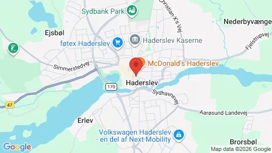 Butikslejemål til leje i Haderslev - Foto fra Google Street View