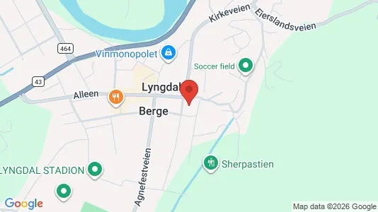 Büros zur Miete i Lyngdal – Foto von Google Street View