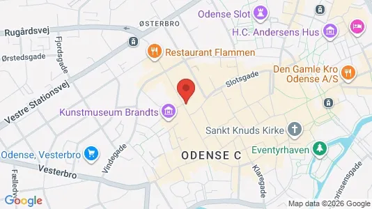 Büros zur Miete i Odense C – Foto von Google Street View