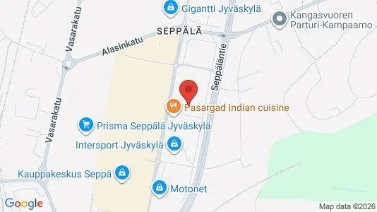 Kontorlokaler til leje i Jyväskylä - kort over placeringen