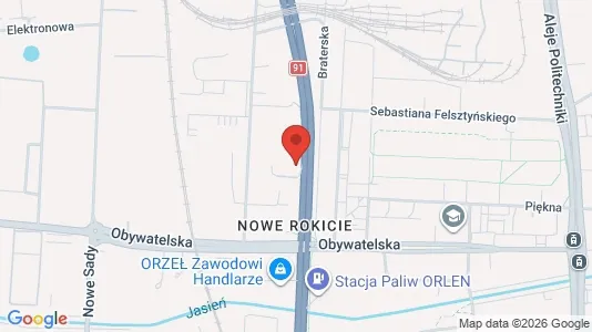 Lokaler til leje i Łódź - kort over placeringen