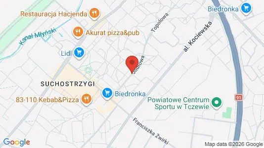 Gewerbeflächen zur Miete i Tczewski – Foto von Google Street View