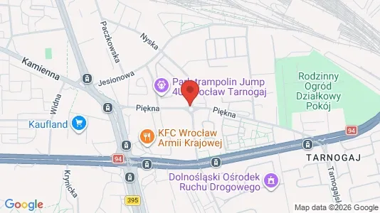 Gewerbeflächen zur Miete i Wrocław – Foto von Google Street View