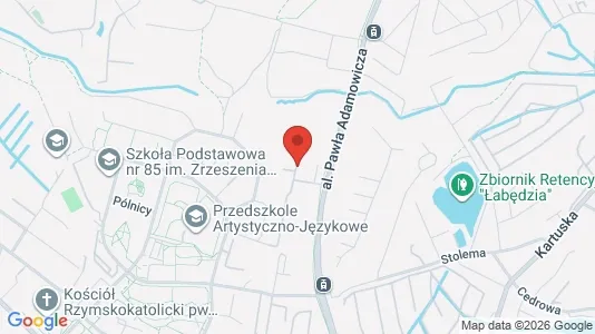 Commercial properties for rent i Gdańsk - kort over placeringen