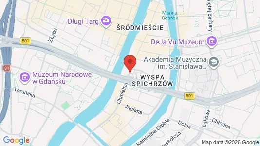 Lokaler til leje i Gdańsk - kort over placeringen