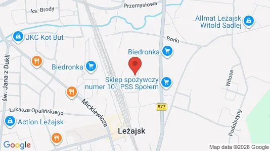 Gewerbeflächen zur Miete i Leżajski – Foto von Google Street View