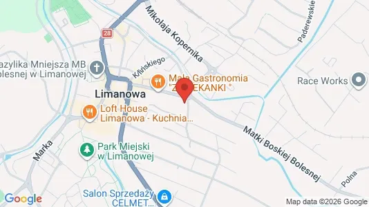 Gewerbeflächen zur Miete i Limanowski – Foto von Google Street View