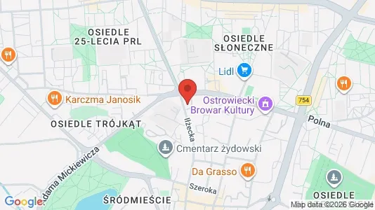Propiedades comerciales En alquiler i Ostrowiecki - kort over placeringen