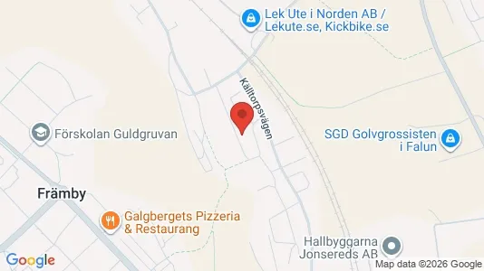 Liikekiinteistöt Vuokrattavana i Falun - kort over placeringen
