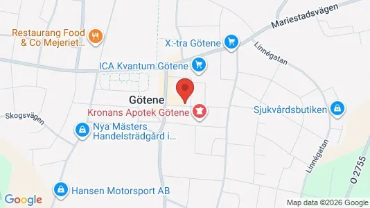 Nieruchomości komercyjne Do wynajęcia i Götene - kort over placeringen