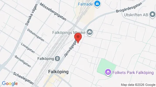 Propiedades comerciales En alquiler i Falköping - kort over placeringen