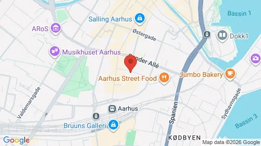 Büros zur Miete i Aarhus C – Foto von Google Street View