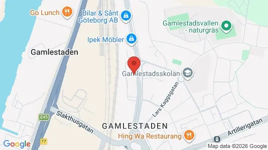 Kontorlokaler til leje i Gøteborg Ø - kort over placeringen