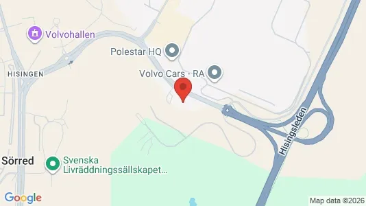 Varastot Vuokrattavana i Västra hisingen - kort over placeringen