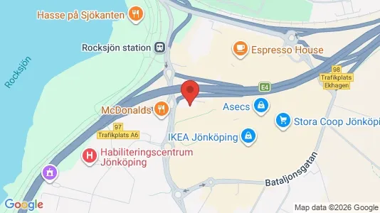 Lokale biurowe Do wynajęcia i Jönköping - kort over placeringen