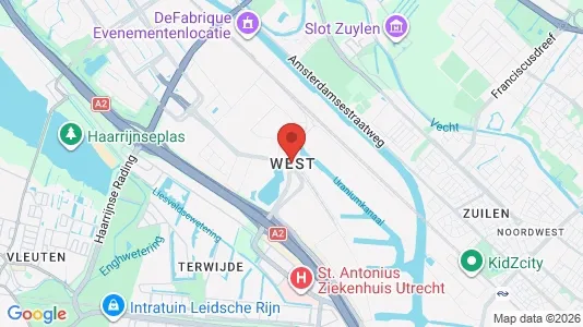 Office spaces for rent i Utrecht West - kort over placeringen