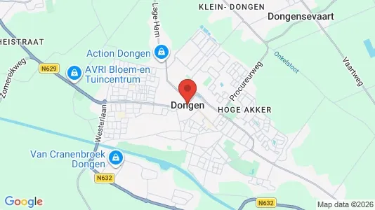 Butikslejemål til leje i Dongen - Foto fra Google Street View