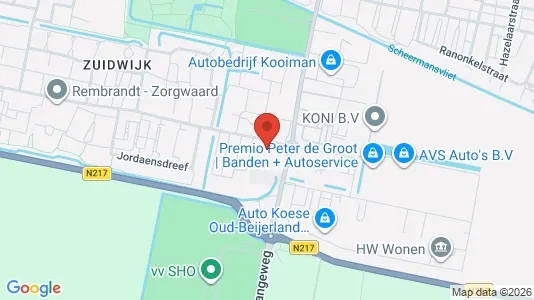 Lokaler til leje i Oud-Beijerland - kort over placeringen