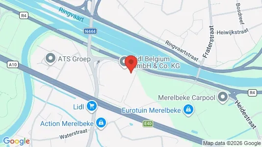 Bedrijfsruimtes te huur i Merelbeke - Foto uit Google Street View
