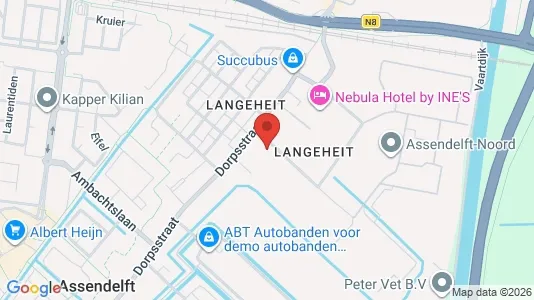 Lokaler til salgs i Hillegom - kort over placeringen