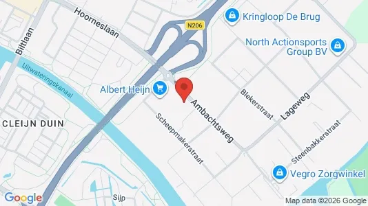 Lokaler til leje i Katwijk - kort over placeringen
