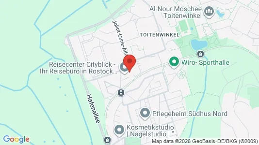 Espacios de oficina En alquiler i Rostock - kort over placeringen