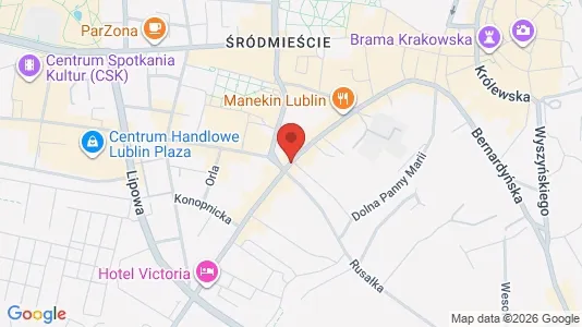 Espacios de oficina En alquiler i Lublin - Foto de Google Street View