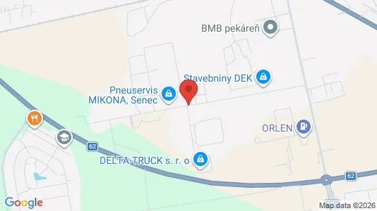 Gewerbeflächen zur Miete i Senec – Foto von Google Street View