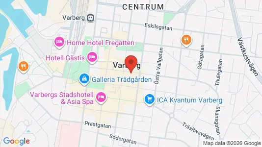 Commercial properties for rent i Varberg - kort over placeringen