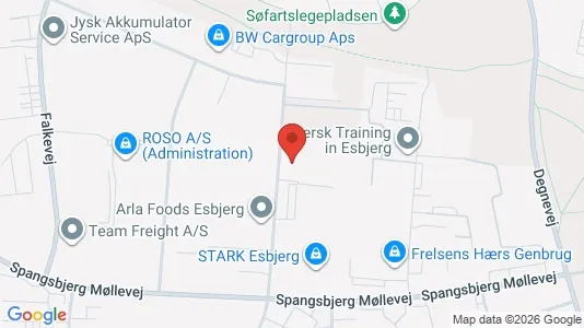 Lager zum Kauf i Esbjerg Ø - kort over placeringen