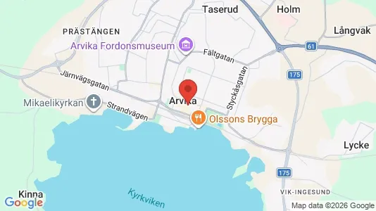Ladenlokale zur Miete i Arvika – Foto von Google Street View