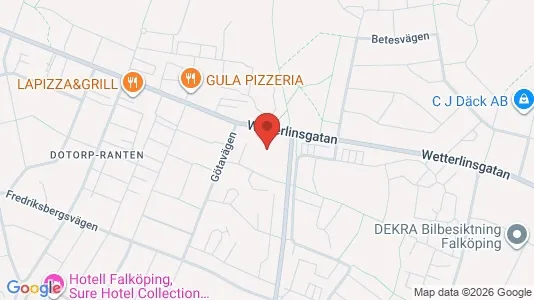 Gewerbeflächen zur Miete i Falköping - kort over placeringen
